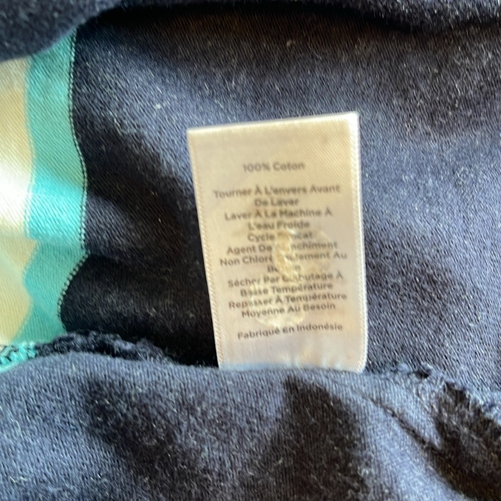 Talbots - Striped Blue and White Long Sleeve Top - size 2X - Picture 6 of 6